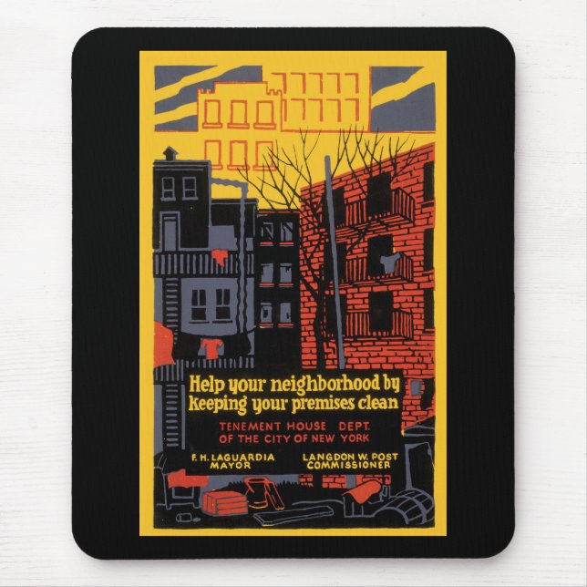 Help Your Neighbourhood Mouse Mat (Front)