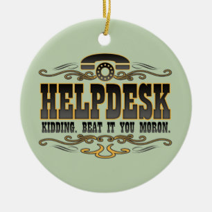 Helpdesk Ceramic Tree Decoration