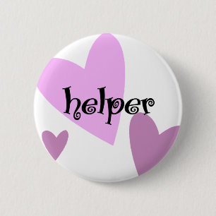 Helper 6 Cm Round Badge