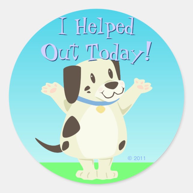 Helpful Dog Reward Stickers (Front)