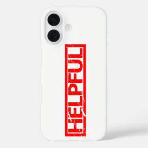 Helpful Stamp iPhone 16 Case