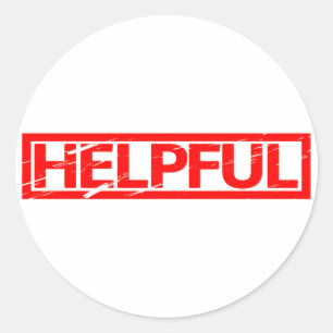 Helpful Stamp Classic Round Sticker
