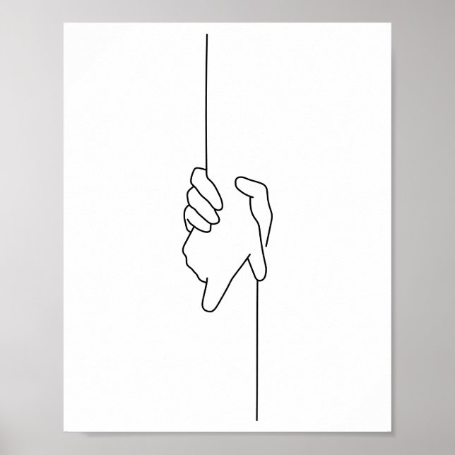Helping each other Illustration Poster (Front)