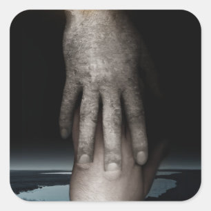 Helping hand 2013 square sticker