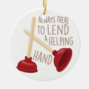 Helping Hand Ceramic Tree Decoration