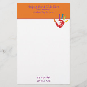 Helping Hand Child Care Stationary Stationery