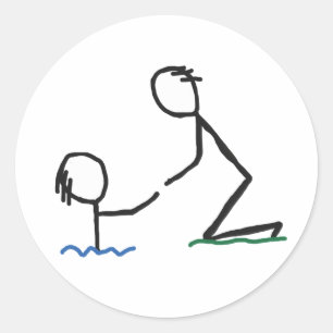 Helping Hand Classic Round Sticker