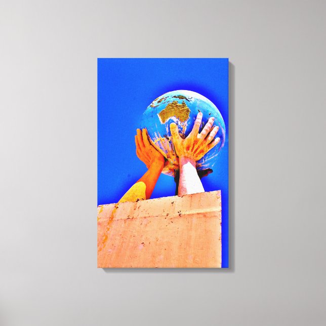 Helping Hands Canvas Print (Front)