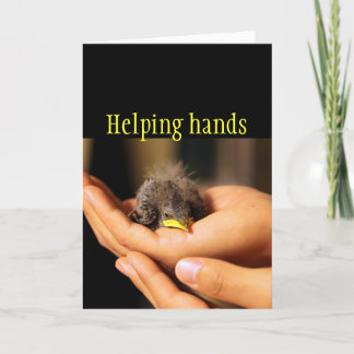 Helping hands card