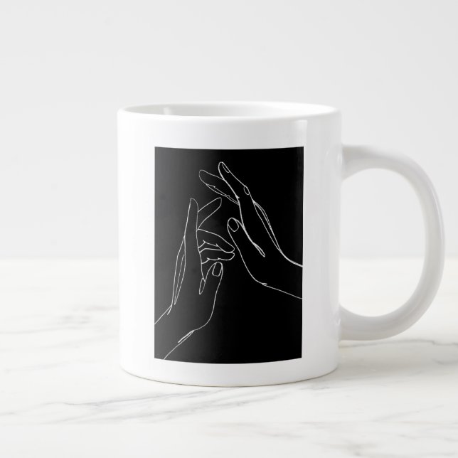 Helping Hands Large Coffee Mug (Right)