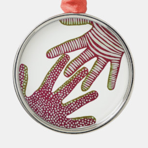 Helping Hands Metal Tree Decoration