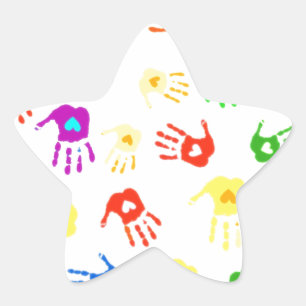 Helping Hands ! Star Sticker