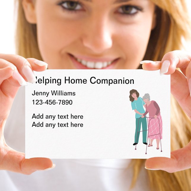 Helping Home Companion Medical Business Cards (Creator Uploaded)