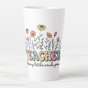 Helping Little Minds Grow – A Floral Tribute Latte Mug