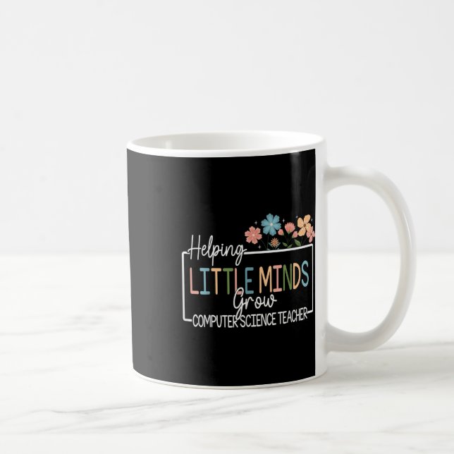 Helping Little Minds Grow Flower Elementary School Coffee Mug (Right)