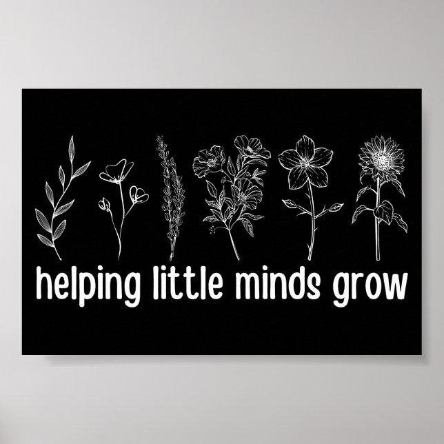 Helping Little Minds Grow Poster (Front)