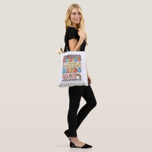 Helping Little Minds Grow retro teacher supply Tote Bag