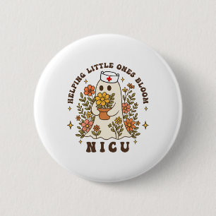 Helping Little Ones Bloom Wildflower Nicu Nurse Ha 6 Cm Round Badge