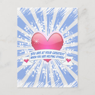 Helping Others Postcard