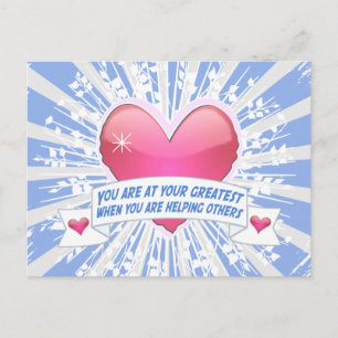 Helping Others Postcard