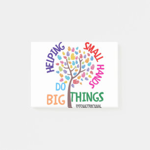 Helping Small Hands Do Big Things - Paediatrician Post-it Notes