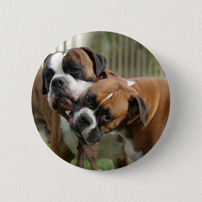 Helping with the Tack 6 Cm Round Badge (Front)