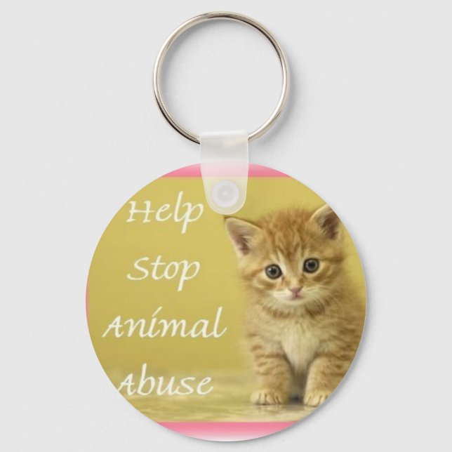 helpstopanimalabuse key ring (Front)