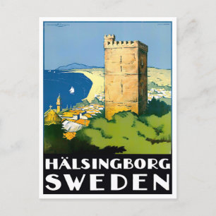 Helsingborg Sweden vintage travel Postcard