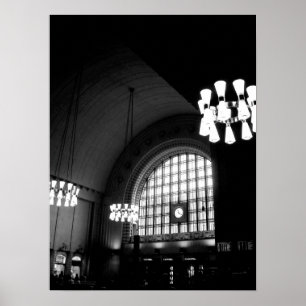 Helsinki city railway station poster