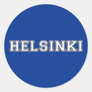Helsinki Finland Classic Round Sticker