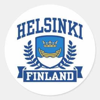 Helsinki Finland Classic Round Sticker