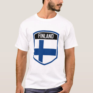 Helsinki Finland Flag Emblem T-Shirt