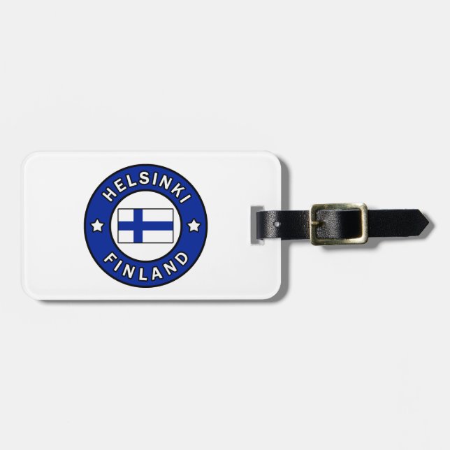 Helsinki Finland Luggage Tag (Front Horizontal)