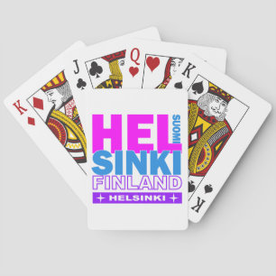 HELSINKI Finland playing cards