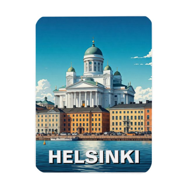 Helsinki Finland Travel Magnet (Vertical)