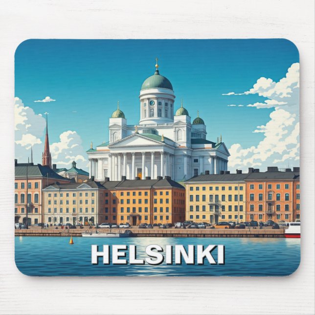 Helsinki Finland Travel Mouse Mat (Front)