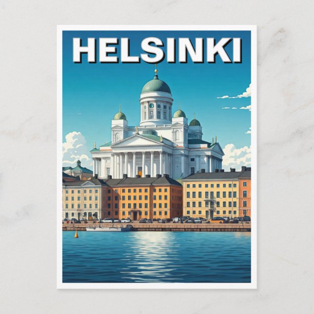 Helsinki Finland Travel Postcard (Front)