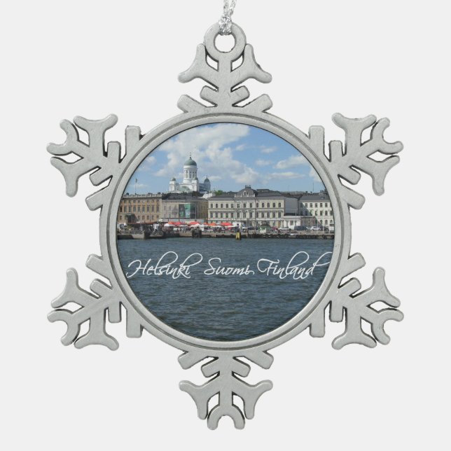 Helsinki Harbor custom ornament (Front)