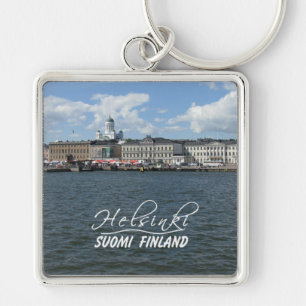 Helsinki Harbor large premium key chain