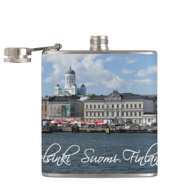 Helsinki Harbour custom flask (Opened)