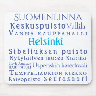 Helsinki Landmarks Mouse Mat