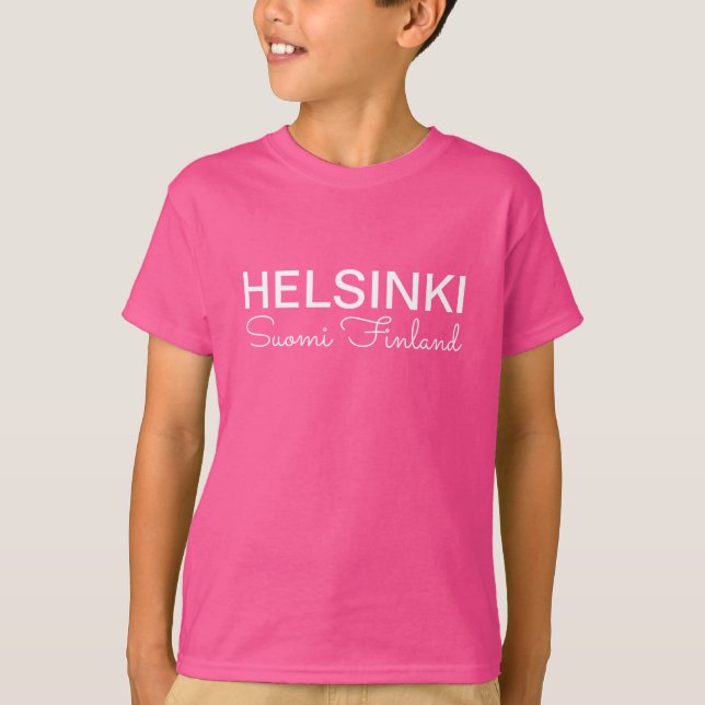 Helsinki Metro Scroll custom clothing T-Shirt (Front)