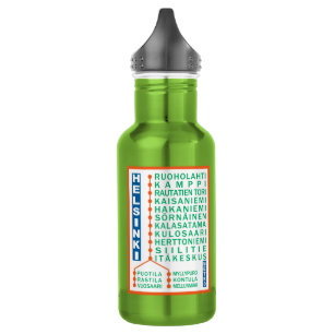 Helsinki Metro Stations custom name water bottles