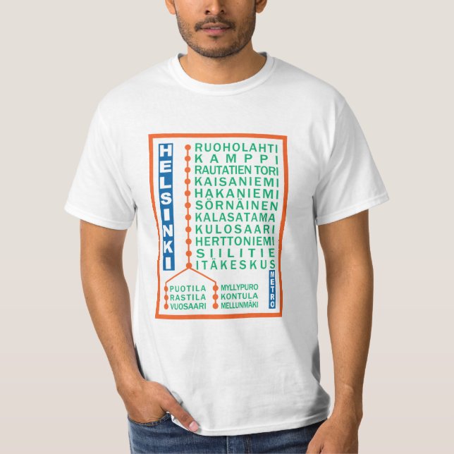 Helsinki Metro Stations shirts & jackets (Front)