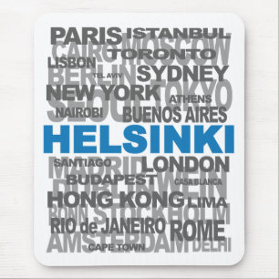 HELSINKI & other cities mousepad