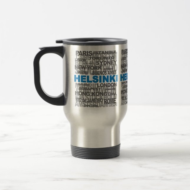 HELSINKI & other cities mug - choose style & colou (Left)
