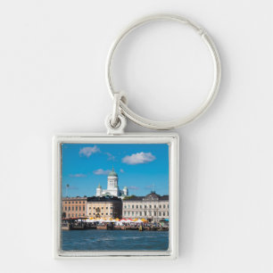 Helsinki Skyline Key Ring