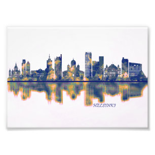 Helsinki Skyline Photo Print