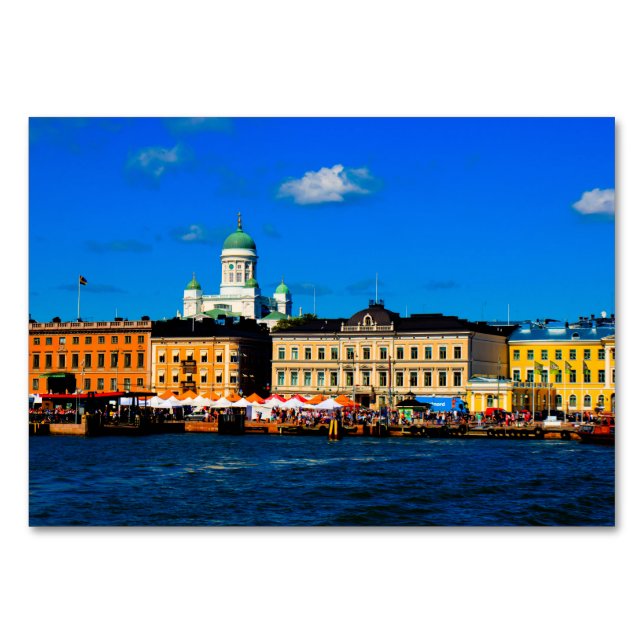 Helsinki Skyline Table Number (Front)