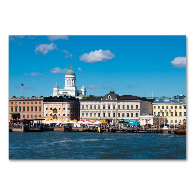 Helsinki Skyline Table Number (Front)